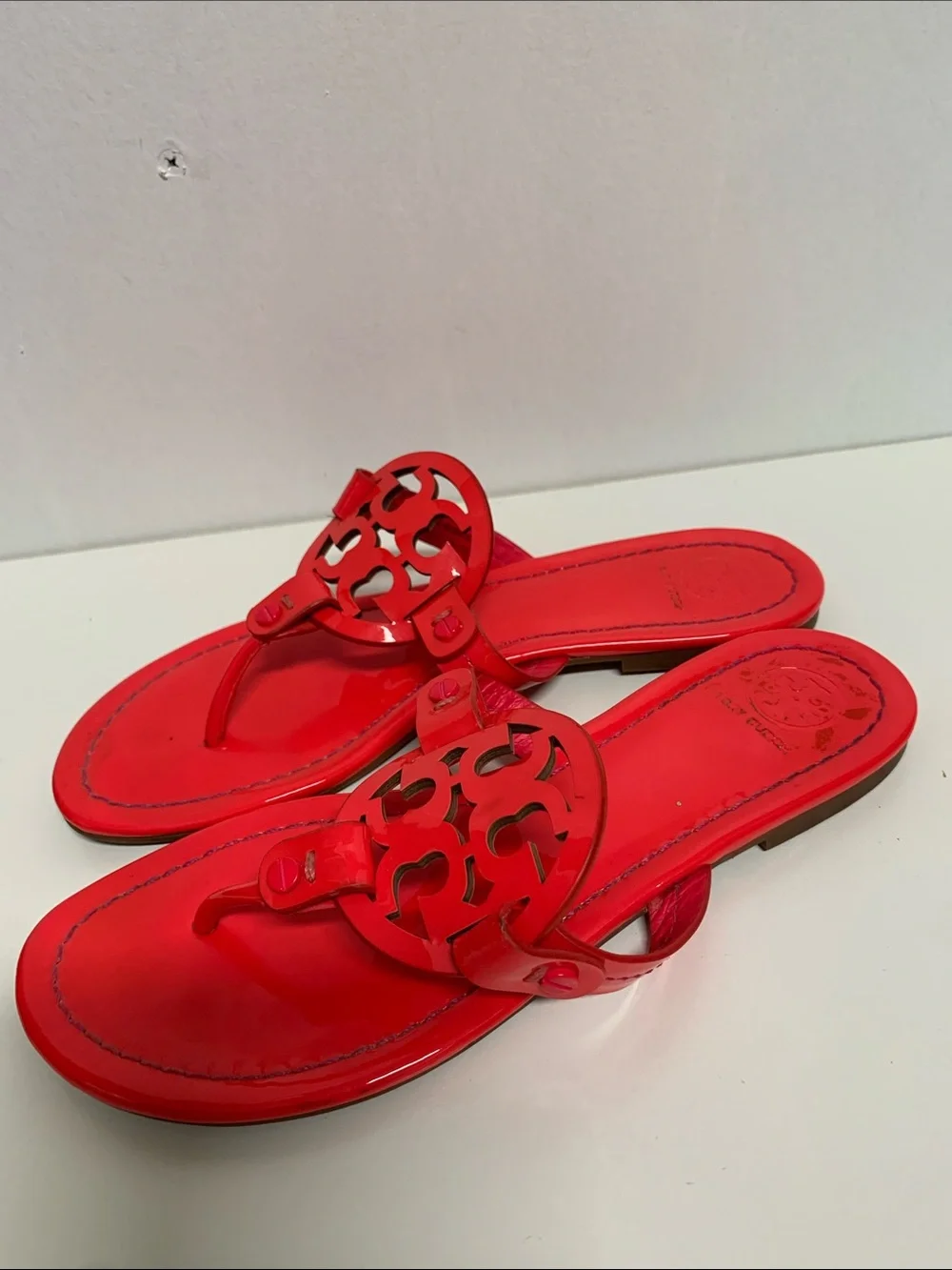 Tory Burch Bright Pink Miller Sandals
